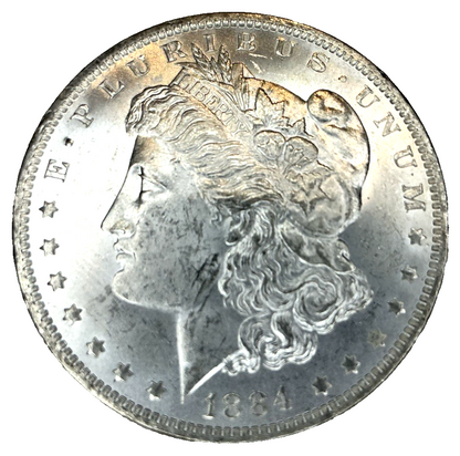 1884 O Morgan 90% Silver Dollar Brilliant Uncirculated BU Bright Sharp Coin
