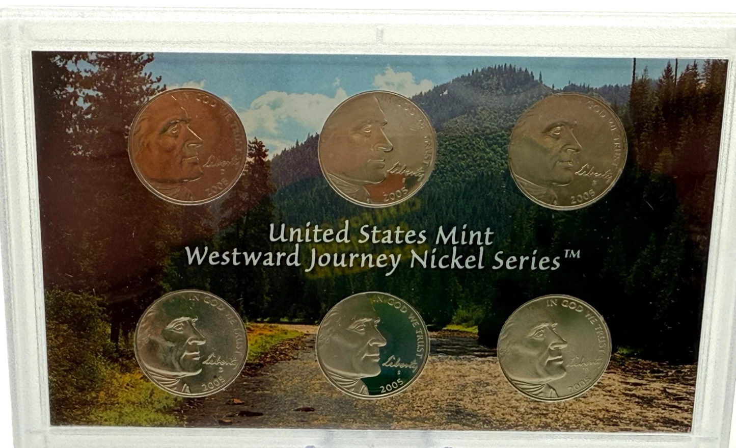 2005 Westward Journey Nickel Series ~ 6 Coin Proof UNC Set - U.S. Mint Box & CoA