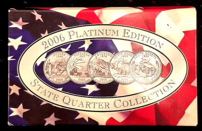 2006 Platinum Edition State Quarter Collection – 5 Coin Set
