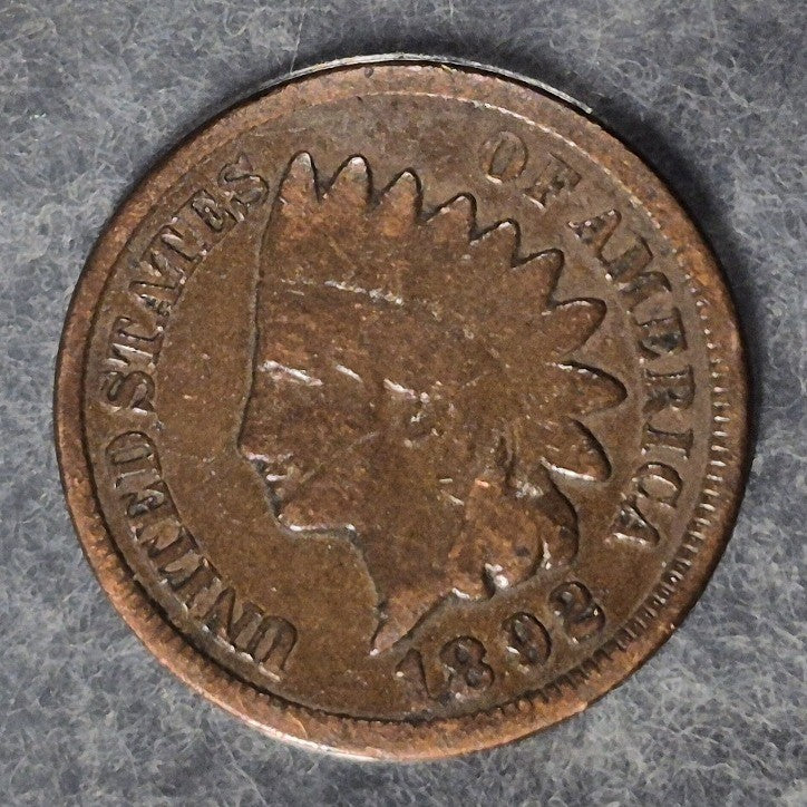 1892 Indian Head Cent Penny 1C VG Very Good Bronze Antique 19th Century US Coin