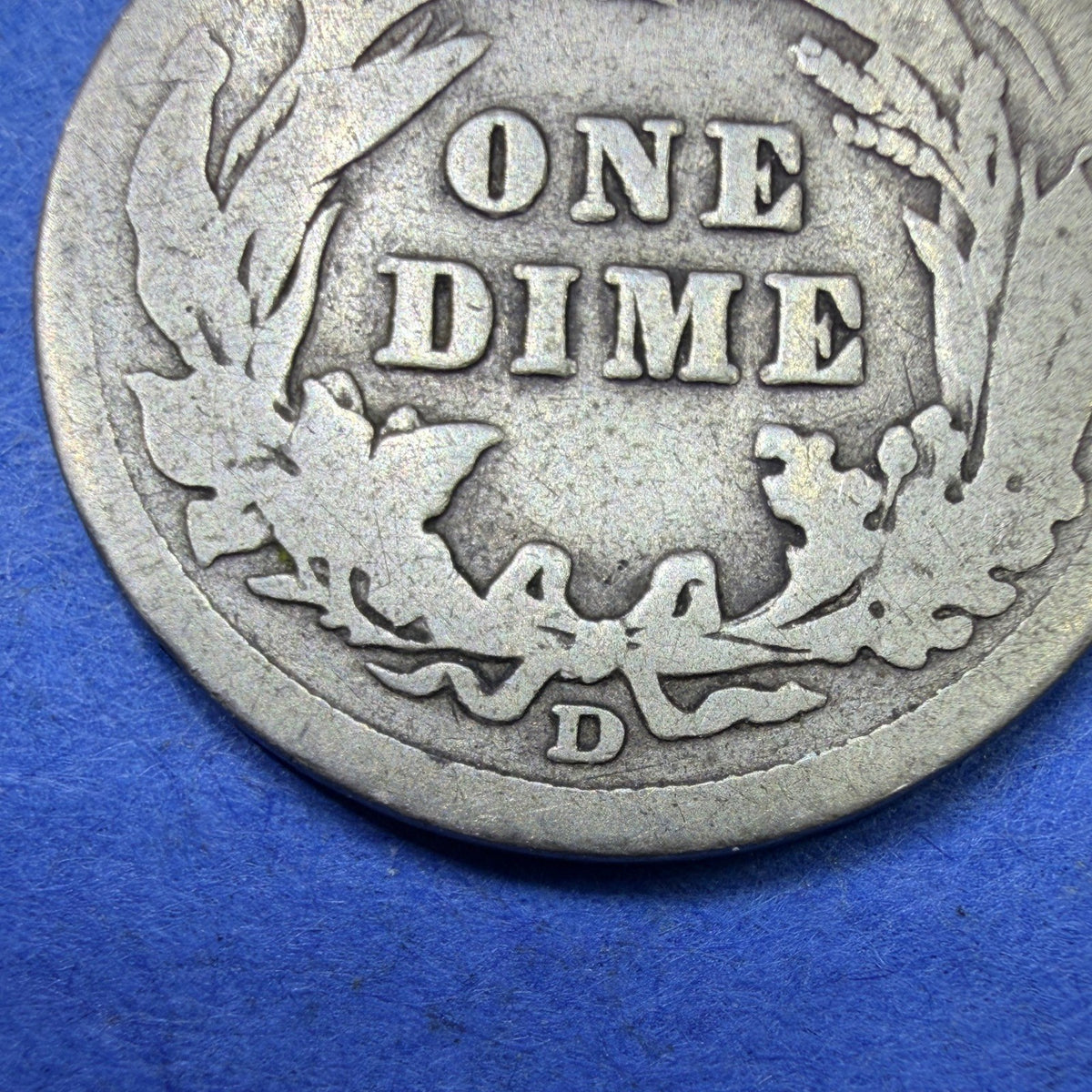 1912-D Barber Dime 10C G Good 90% Silver Denver Mint Liberty Head Old US Coin