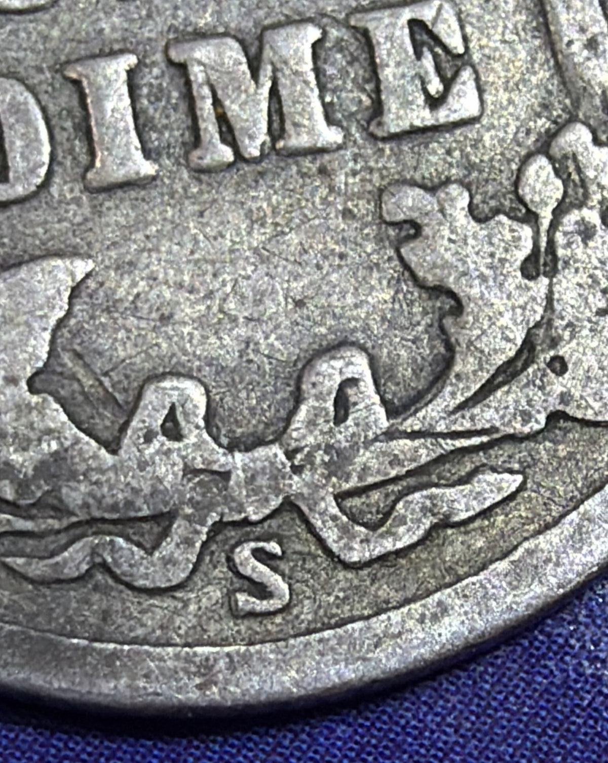 1912-S Barber Dime 10C VF Very Fine 90% Silver US Coin San Francisco