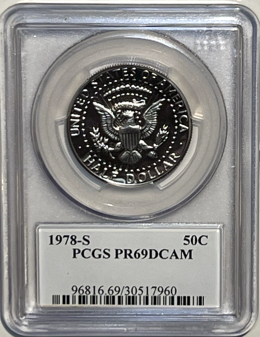 1998-S Kennedy Half Dollar Proof PCGS PR69DCAM John Kennedy JFK Label Signature