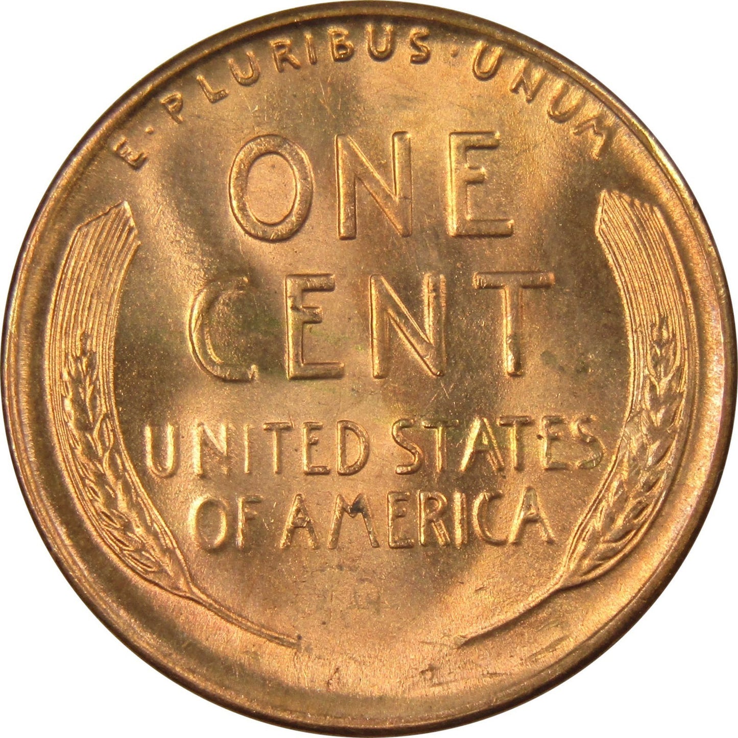 ✅  1944-S BU Uncirculated Lincoln Wheat Cent Choice RED Coin From OBW Bank Roll