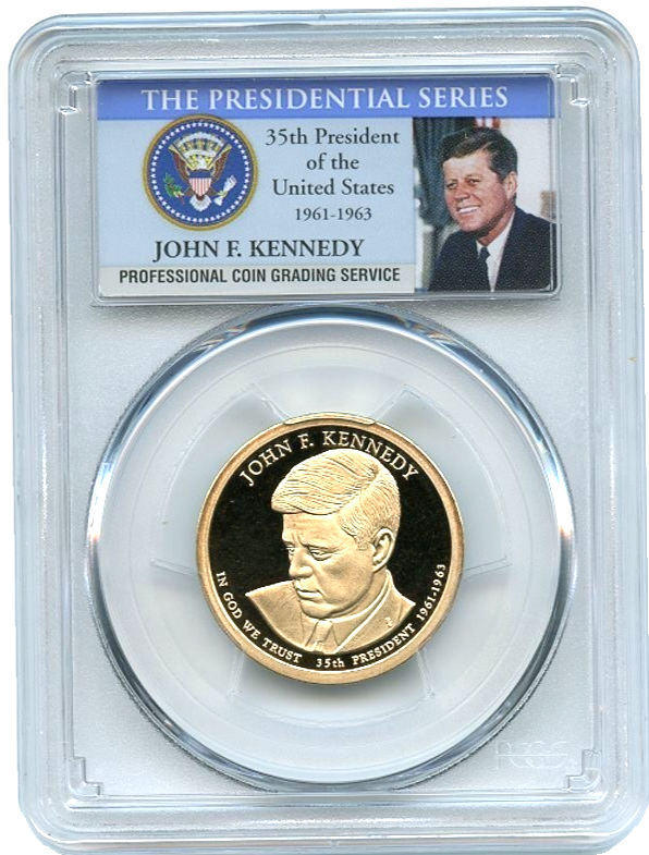 ✅ 2015 S John F. Kennedy Presidential Dollar PCGS PR70DCAM Photo Label KEY DATE!