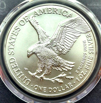 2021 PCGS MS70 Type 2 First Production Silver Eagle, Andre Reed HAND AUTOGRAPHED