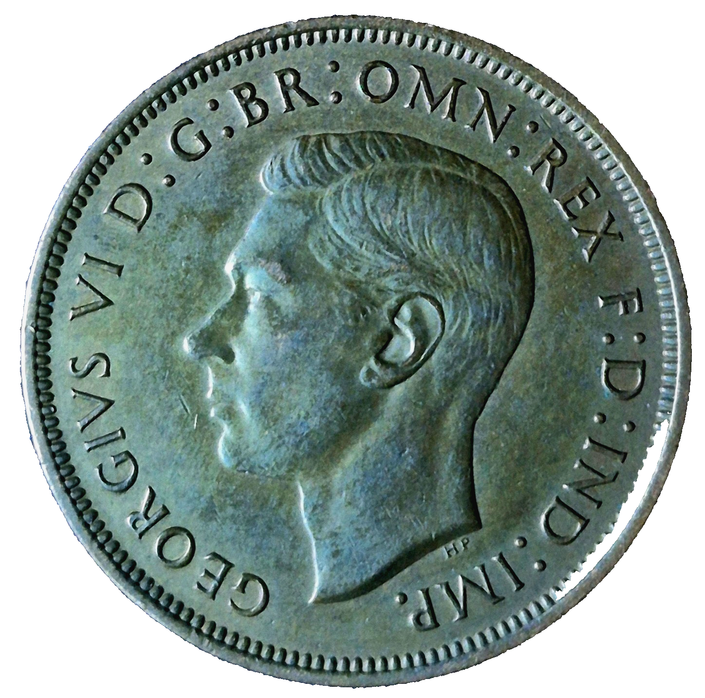 1939 Great Britain One Penny King George VI Clear Details AU Features This Coin