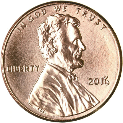 ✅ 2016 P Lincoln Shield Cent BRILLIANT UNCIRCULATED RED Penny US Mint 1c Coin
