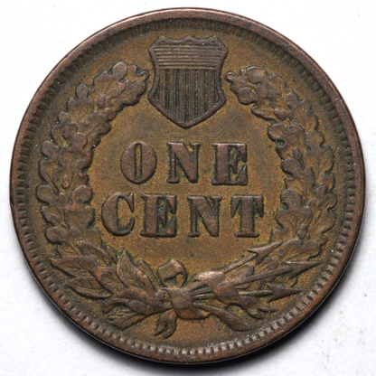1890 Indian Head Penny Fine - Very Fine Condition (F-VF) Very Sharp Strike Coins