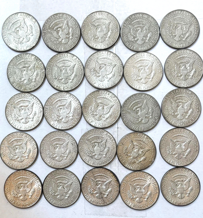 1965-1970 Kennedy Half Dollars 40% SILVER Coin Random Selection