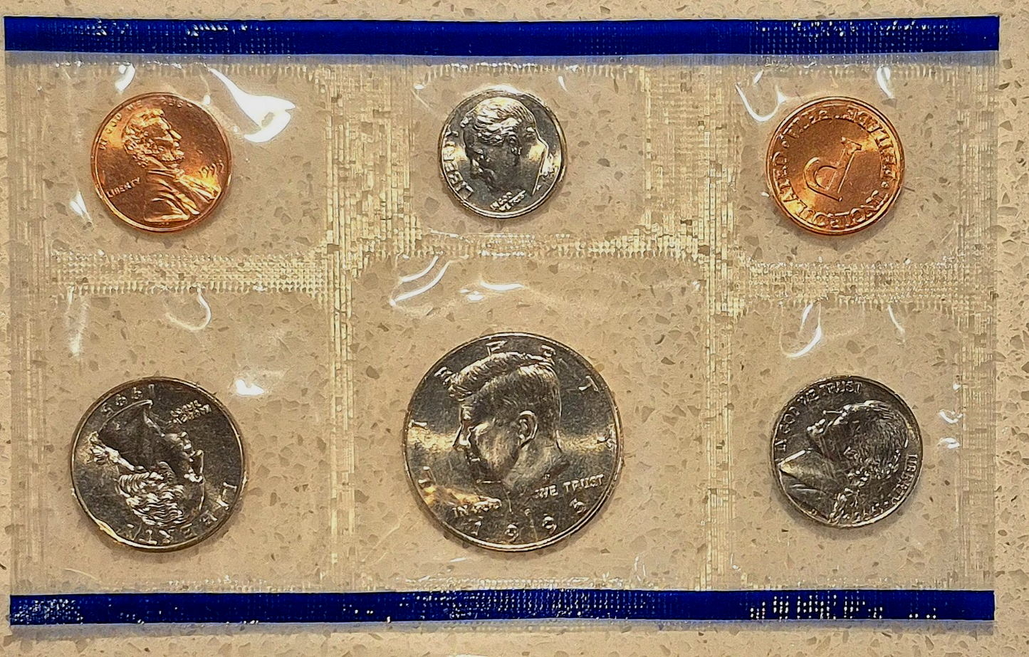 1995 P&D U.S Mint Set Uncirculated BU Coins OGP and Hard to Find Re-Order Card