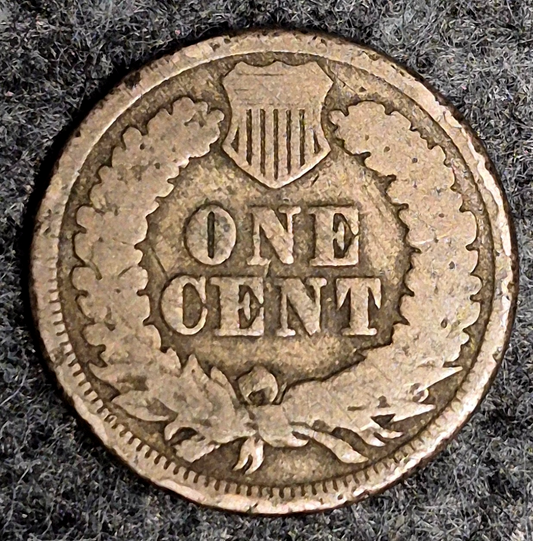 1861 Indian Head Cent Good Features  Type II Chunky Oak Wreath Coin Shown