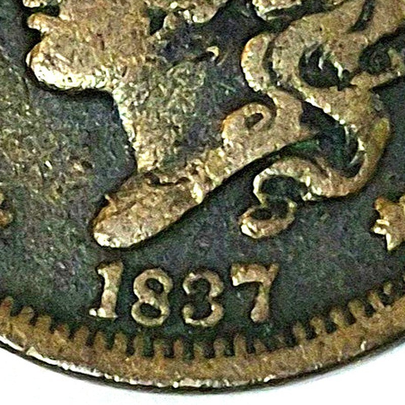 1837 Coronet Matron Head Large Cent Small Letters Fine Features N10 R1 GSID 1033