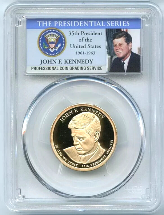 2015 S John F. Kennedy Presidential Dollar PCGS PR69DCAM Photo Label KEY DATE!