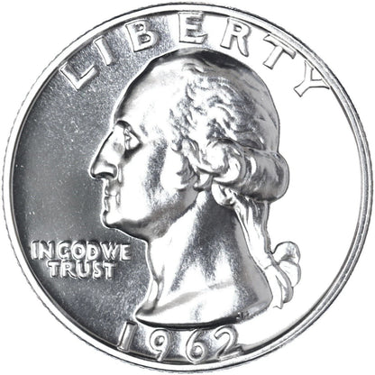 $1 Face - Brilliant Uncirculated 90% SILVER Washington Quarters Random Date
