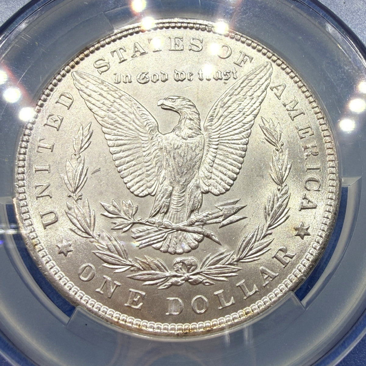 1896 Morgan Silver Dollar CAC UNC Details Cleaned Philadelphia Mint 90% Silver
