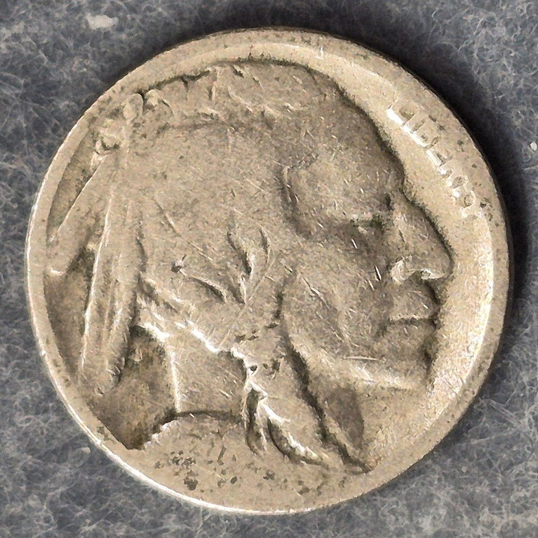 1928-S Buffalo Nickel 5C Indian Head San Francisco Mint Low Mintage 6.9M Coin AG