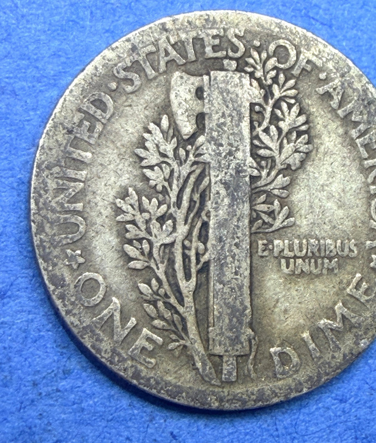1917 Mercury Dime 10C G Good Golden Toned 90% Silver Winged Liberty US Coin