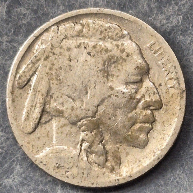 1919 Buffalo Nickel 5C Indian Head Philadelphia Mint No Mint Mark US Coin AG