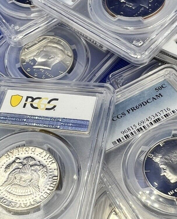 ✅ {Lot of 20} Kennedy Half Dollar PROOF COINS👍  PCGS Graded PR69 DCAM💰