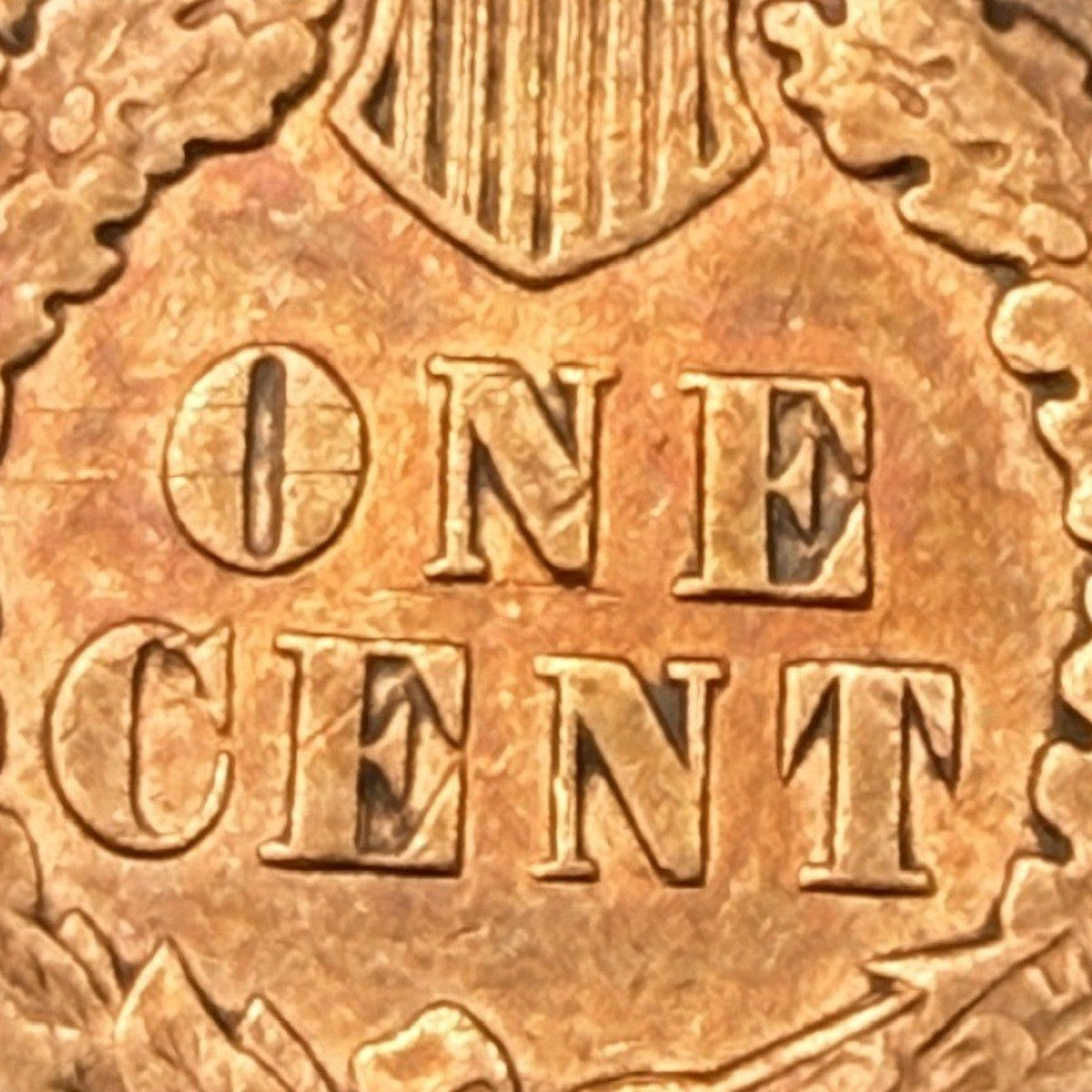 1891 Indian Head Cent 1C F-VF Fine to Very Fine Natural Toned Bronze Penny Coin