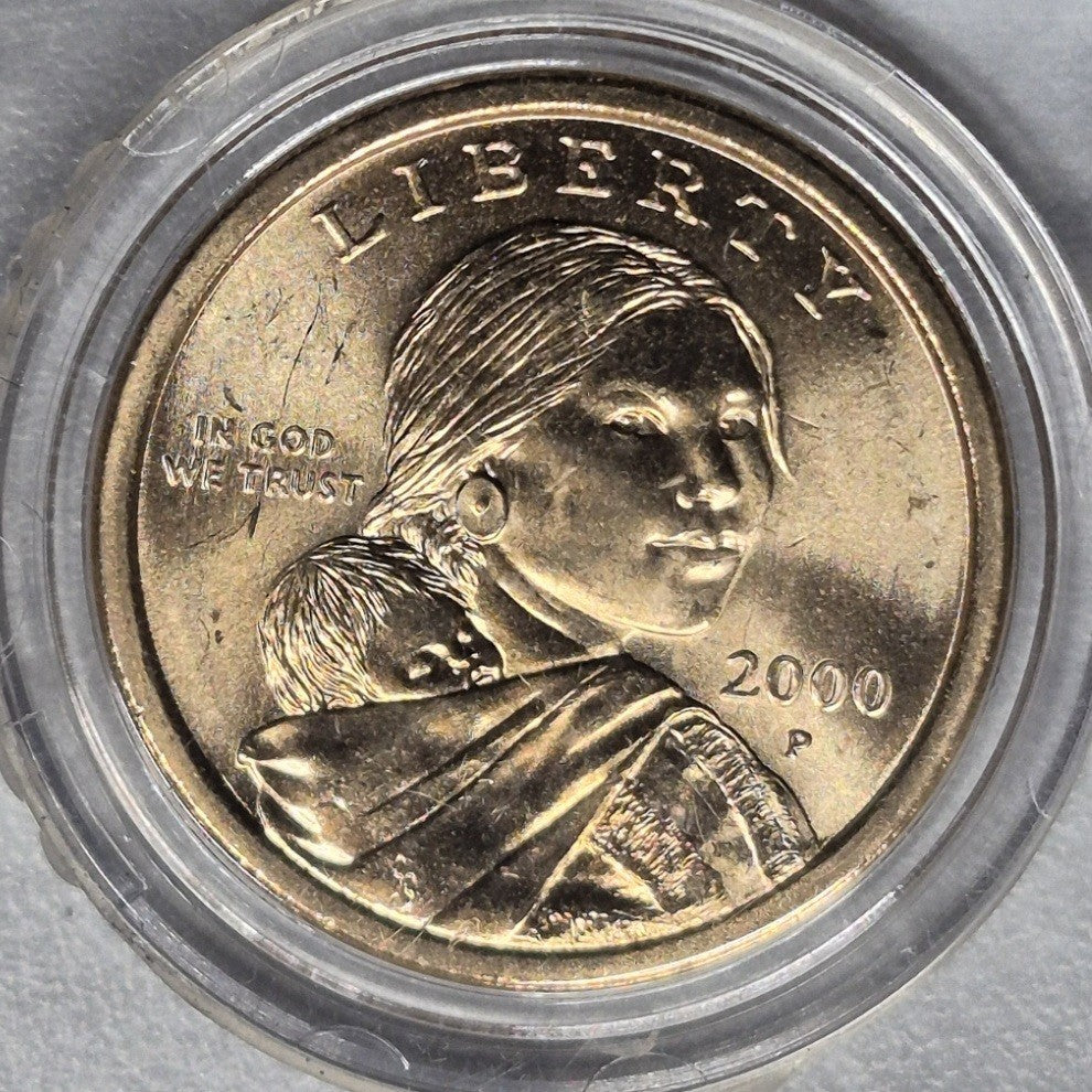 2000-P Sacagawea Golden Dollar $1 First Year Issue Uncirculated BU Philadelphia