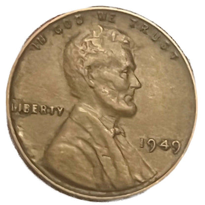 1949 P Lincoln Wheat Cent (G-F) Good to Fine Circulated 1c Copper Coin