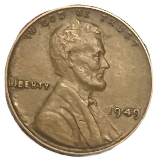 1949 P Lincoln Wheat Cent (G-F) Good to Fine Circulated 1c Copper Coin