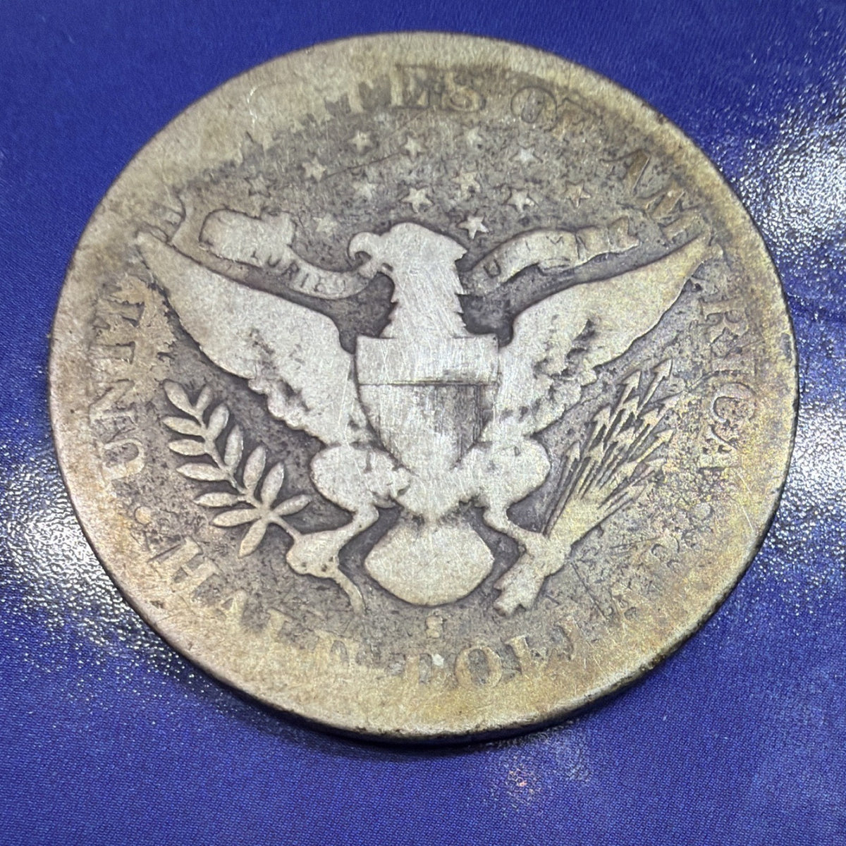 1894-S Barber Half Dollar 50C AG About Good 90% Silver San Francisco Mint Coin