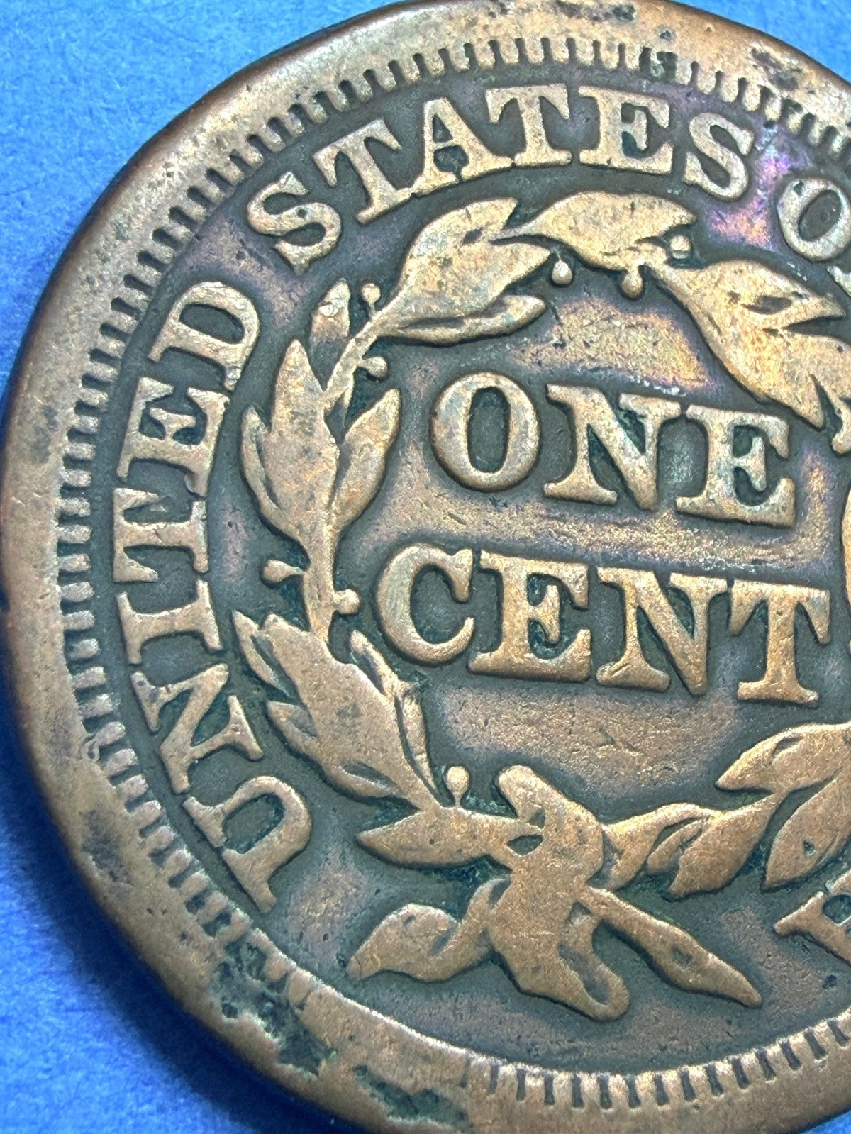 1853 Braided Hair Large Cent 1C F Fine Attractive Surfaces Pre Civil War Copper