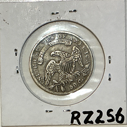1834 Capped Bust Half Dollar 90% SILVER Lg Date/Letters LETTERED EDGE Marked XF