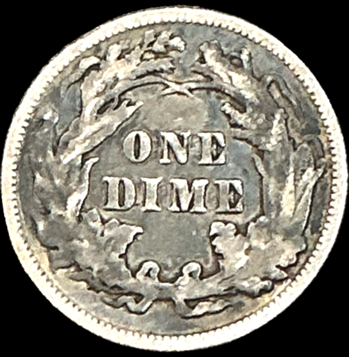 1890 Seated Liberty Dime Extremely Fine XF Condition 90% Silver Coin