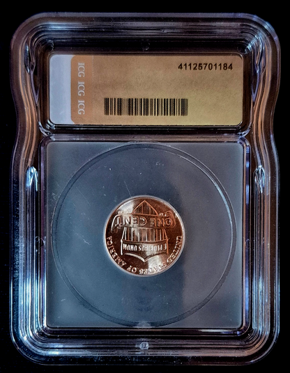 2025-D Lincoln Penny ICG MS66 RD - Last Year of Issue - Union Shield Final Year 