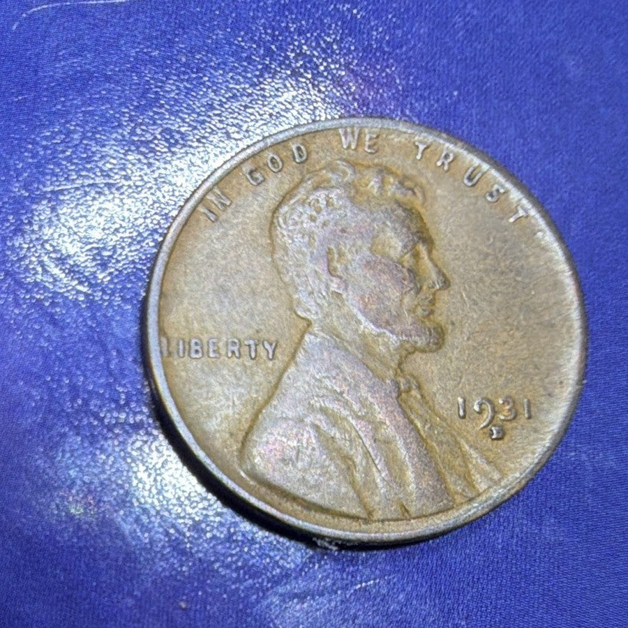 1931-D Lincoln Wheat Cent 1C XF Extremely Fine US Coin Denver