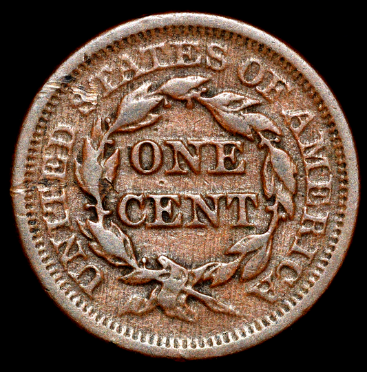 1851 Braided Hair Large Cent N38 R1 Fine-Very Fine Features 1C GSID 1156