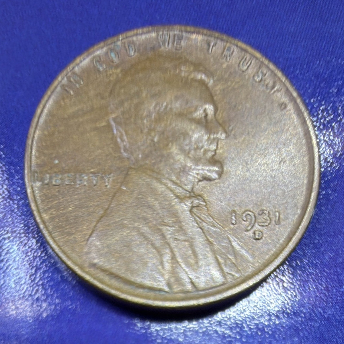 1931-D Lincoln Wheat Cent 1C XF Extremely Fine US Coin Denver