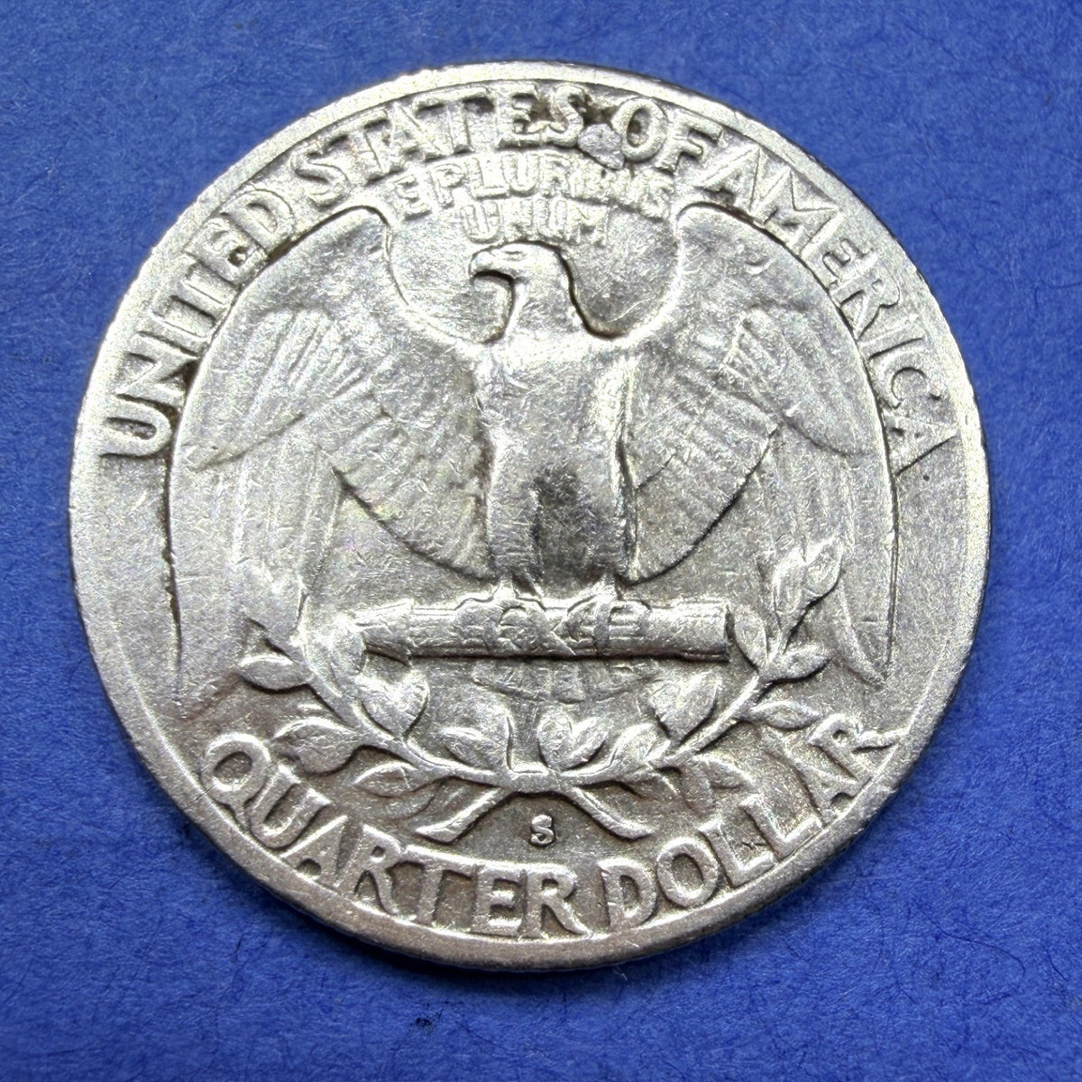 1954-S Washington Silver Quarter 90% Silver 25C San Francisco Mint Ungraded AU