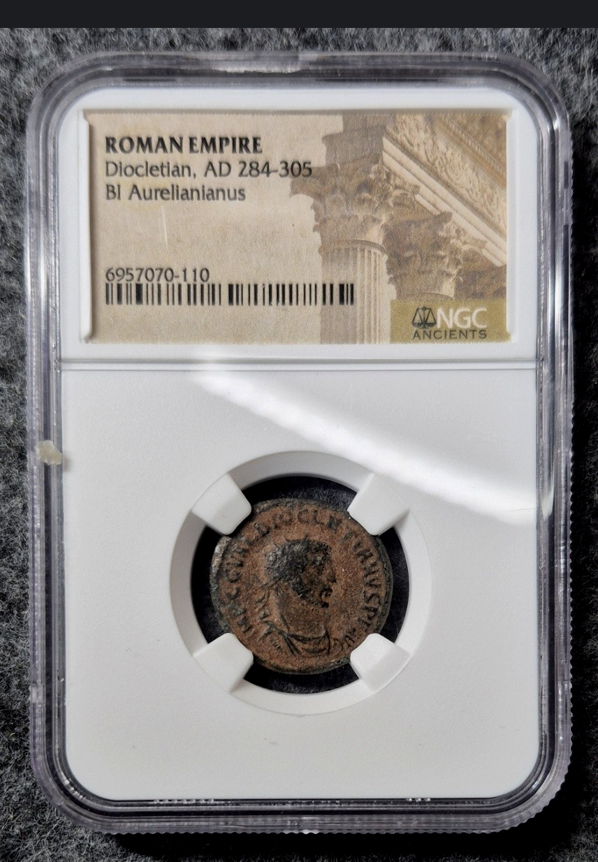 Diocletian AD 284-305 Roman Empire BI Aurelianianus NGC Ancients Jupiter XXI