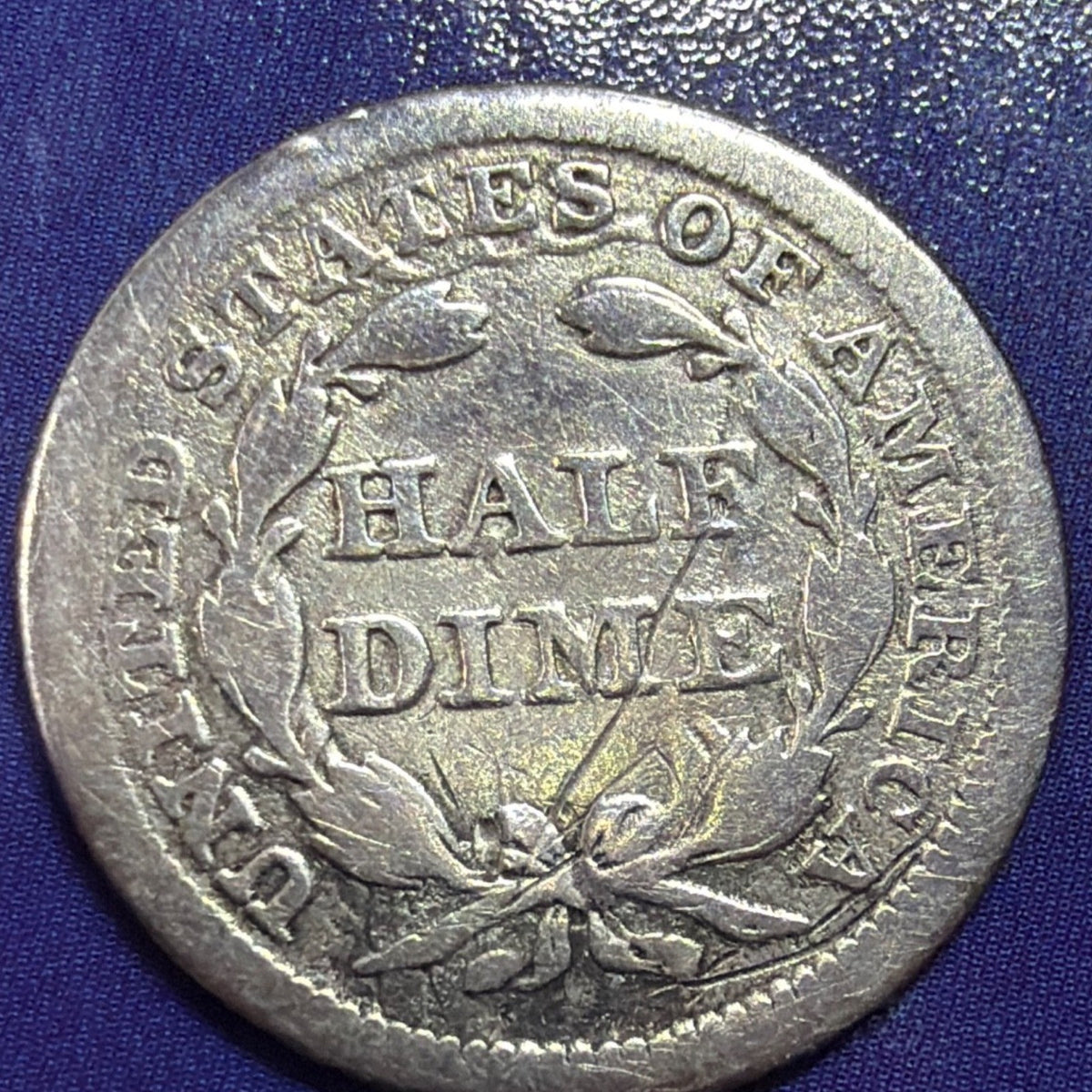 1853 Seated Liberty Half Dime Arrows at Date H10c Fine 90% Silver US Coin