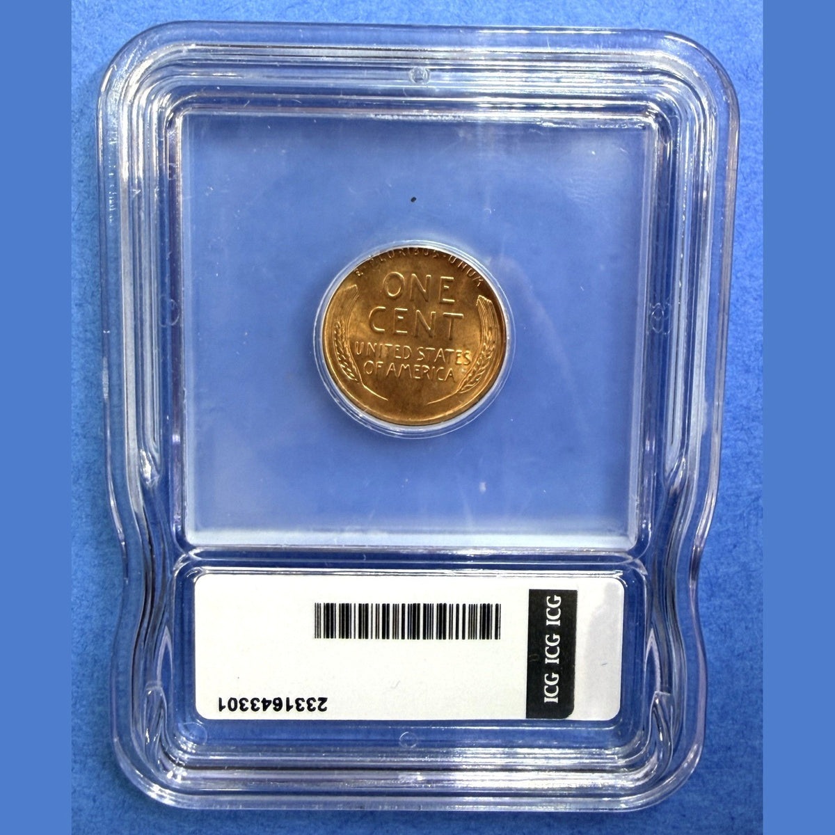 1953-D Lincoln Wheat Cent ICG MS65 RD Full Red Denver Mint Penny Certified Coin