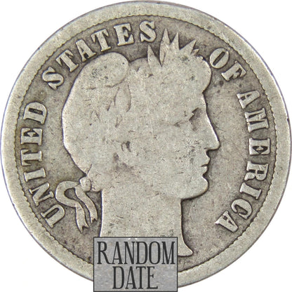 ✅ Barber Dime Average Condition Random Selection Date & Mint 90% SILVER Coins