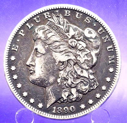 1890-CC Morgan Silver $1 Dollar  Carson City $1 Full Liberty MONSTER  TONED COIN