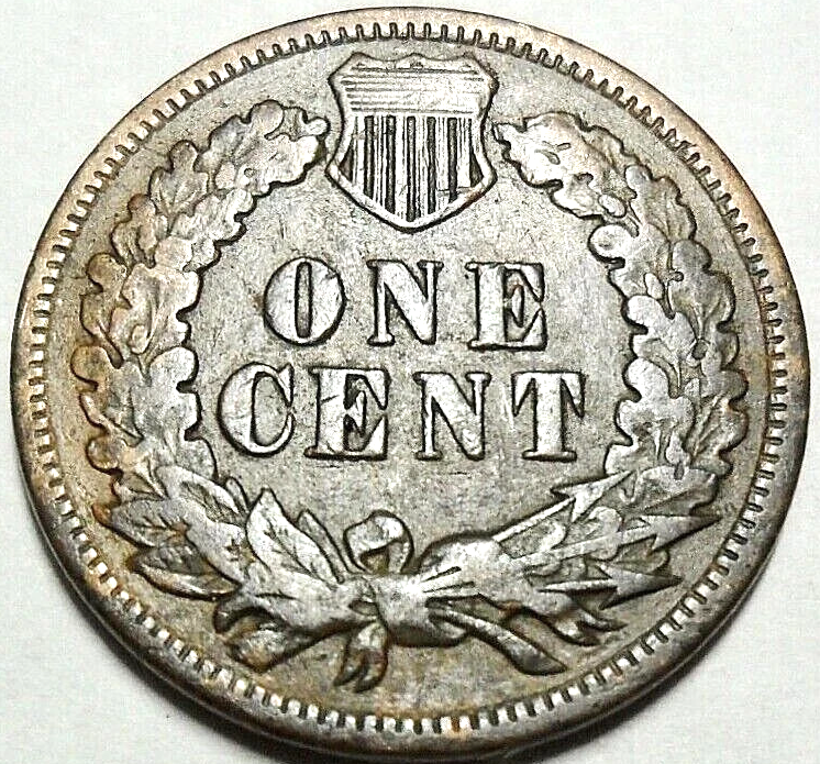 1897 Indian Head Cent Good- Very Good Average Circulated Condition Copper Penny