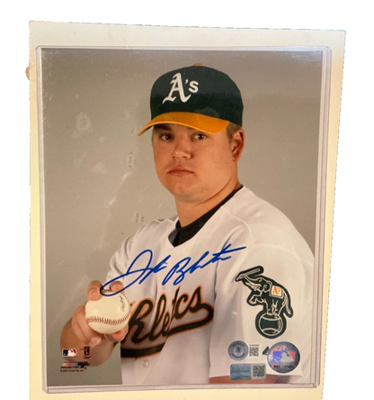 ⚾️ Joe Blanton Signed 8x10 Licensed Photo COA: BAS Beckett Oakland A's