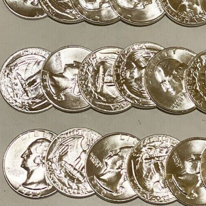1960-D Washington Silver Quarter 25c BU Brilliant Uncirculated ++ Strong Detail