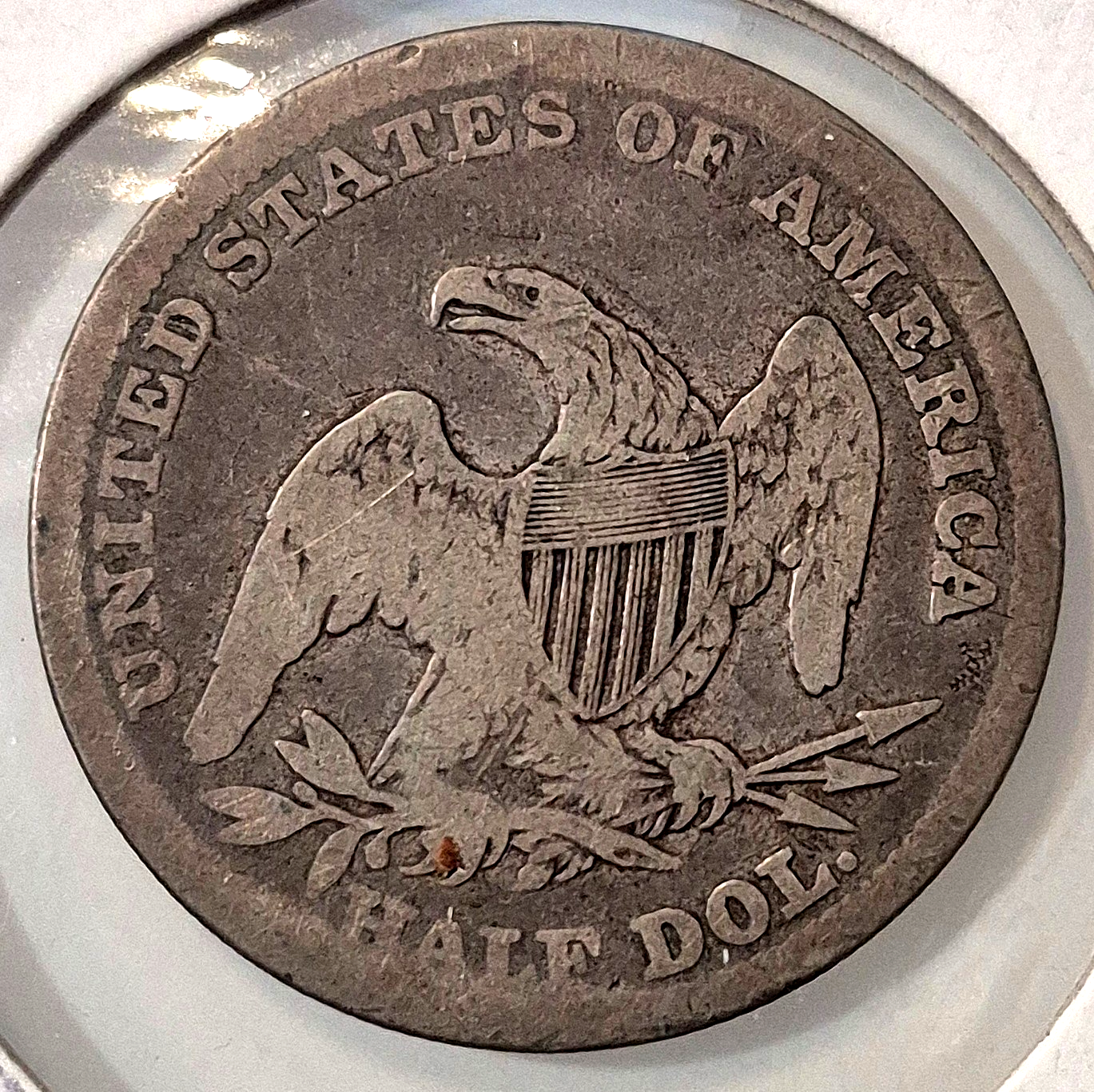 1838 Capped Bust Half Dollar Reeded Edge Silver 50c VG+ Features