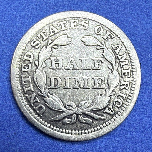 1853 Seated Liberty Half Dime Arrows at Date 90% Silver Fine Full Stars Classic