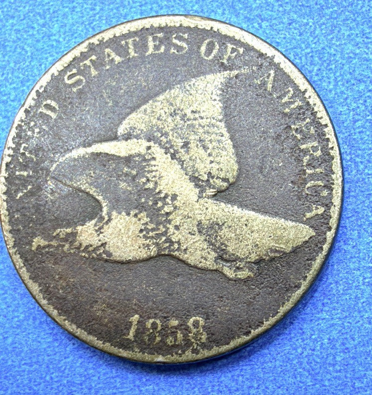 1858 Flying Eagle Cent Good Full Eagle Pre Civil War 2nd Year Type Coin Classic