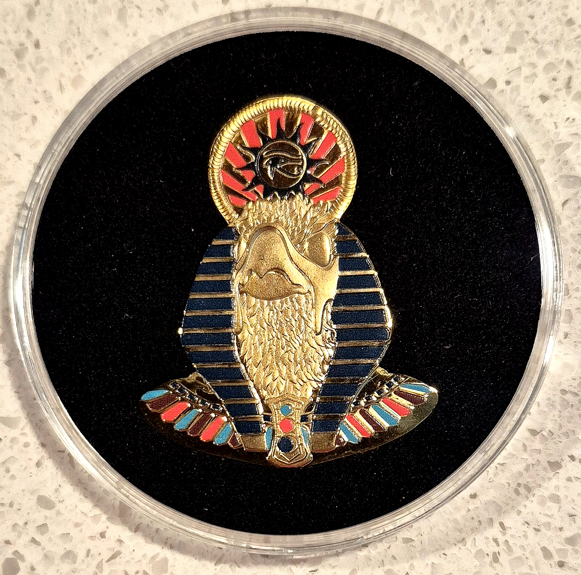 2022 Legacy of Egypt, RA, Colorized CuNi BU GH¢2 Coin GEM BU  { 1 of Only 1,500}