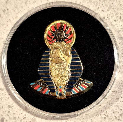 2022 Legacy of Egypt, RA, Colorized CuNi BU GH¢2 Coin GEM BU  { 1 of Only 1,500}